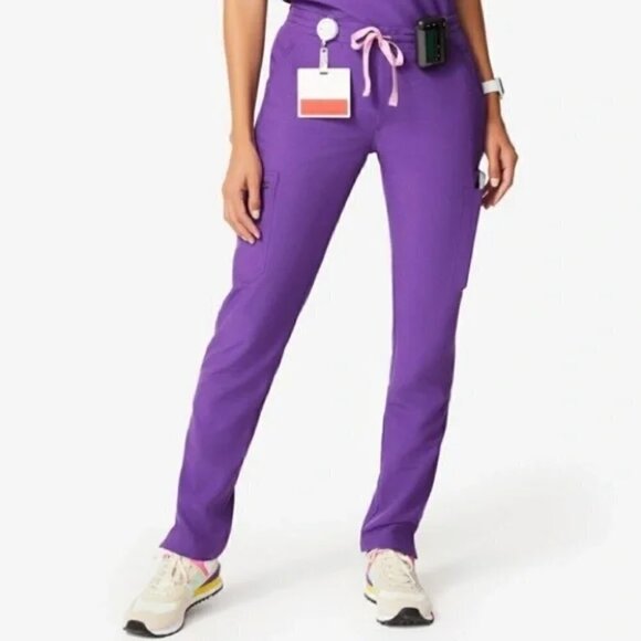 FIGS Yola Skinny Scrub Pants Tall Ultra Violet Size XXS